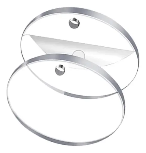 Chaveiros de acrílico Tgexyi Chaveiros modernos Chaveiros circulares de acrílico transparente para o Natal, adequados para crianças, amigos, presentes de aniversário, 5 cm x 0,2 cm, 200 unidades
