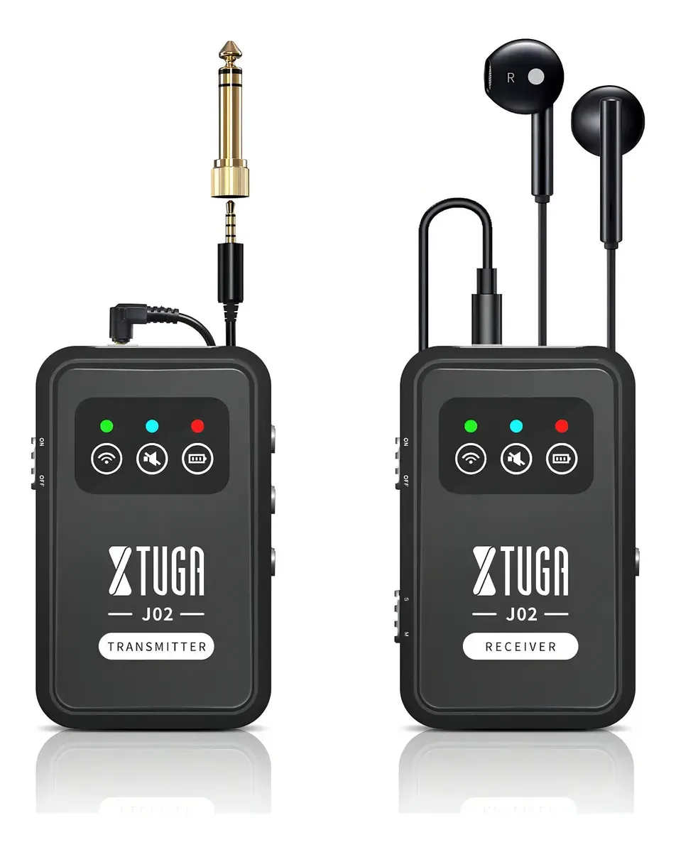 Sistema de monitoramento sem fio Xtuga 2.4g In-Ear J02