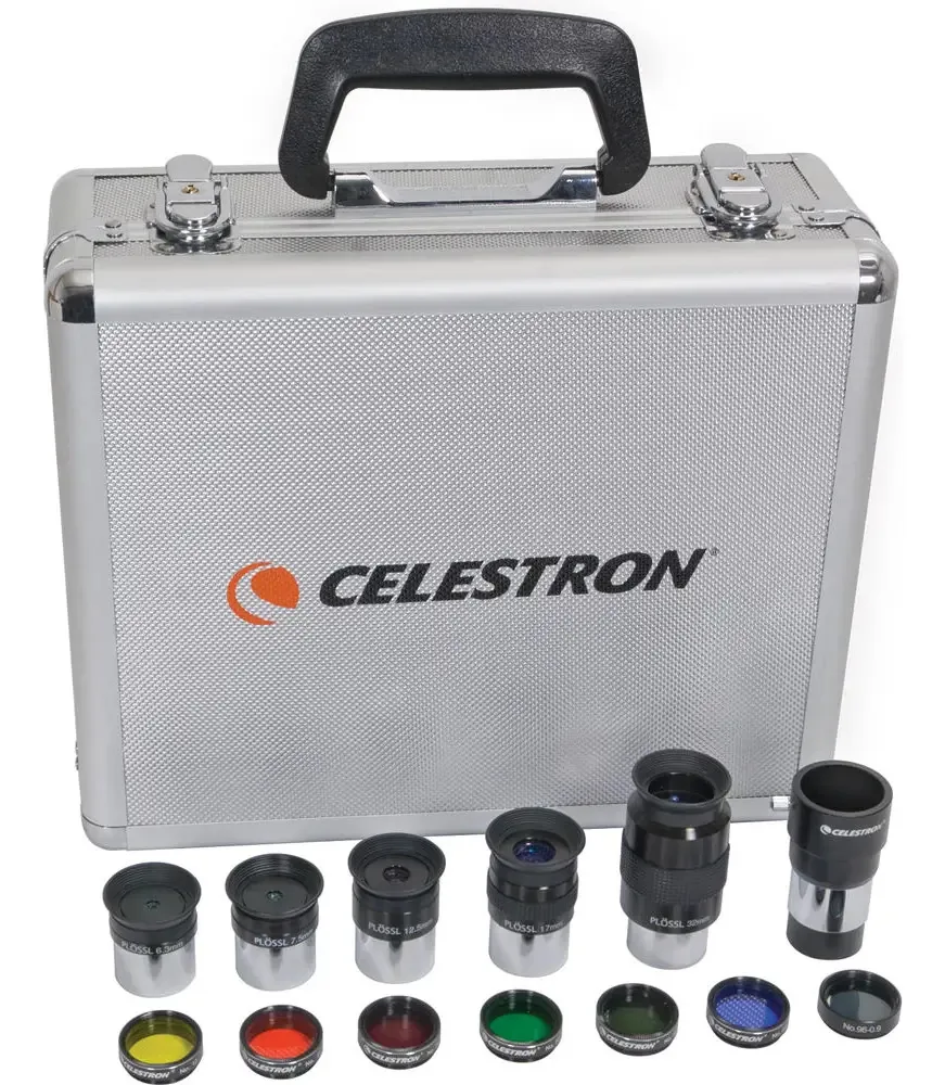 Kit de óculos e filtros Celestron 1,25" com 5