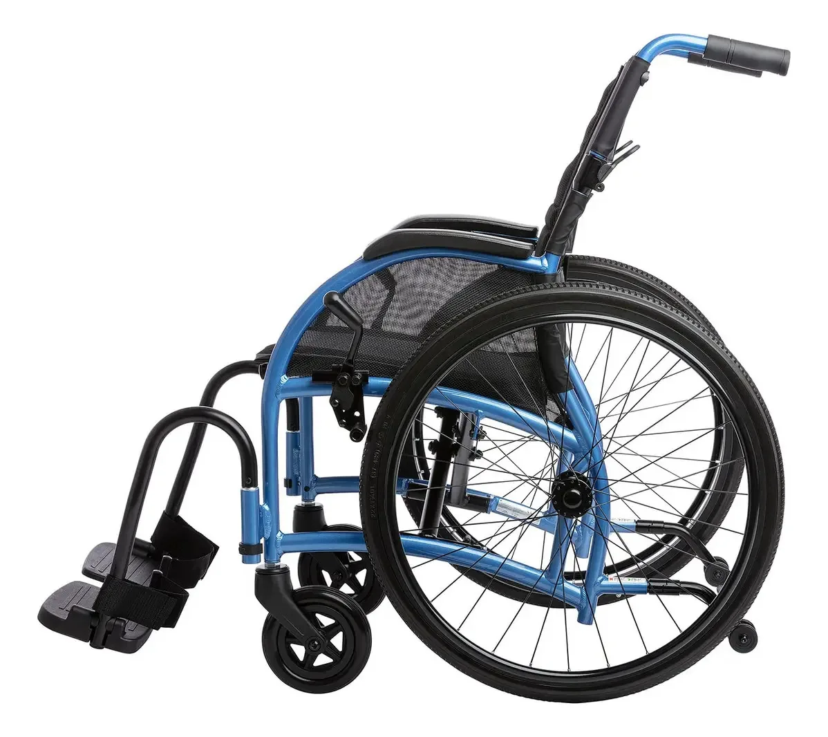 Cadeira de rodas dobrável leve Strongback Mobility, suporte