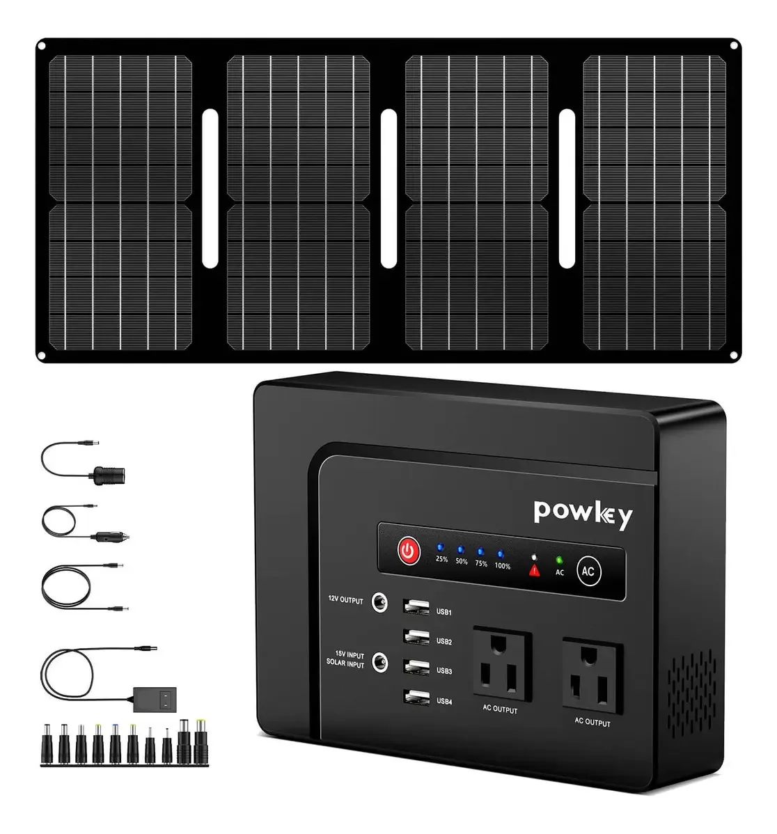 Generador Solar Com Painel Powkey HP200