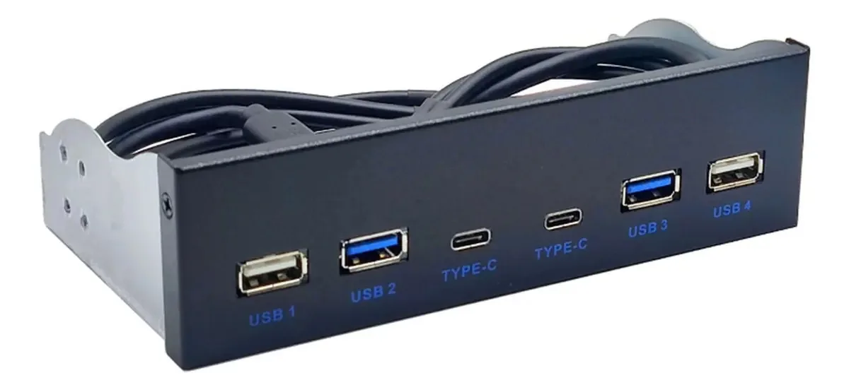 Hub USB GMBYLBY Modelo não especificado, cor preta