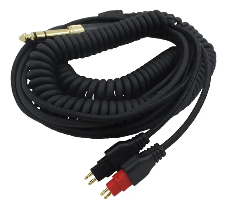 Cabos de entrada Gmbylby para Heiser Hd650 Hd600 para conectores dourados preenchidos com cabos de plugue em camadas