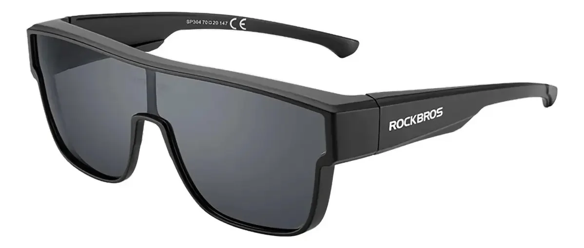 Lentes de óculos esportivos polarizados com proteção UV Rockbros