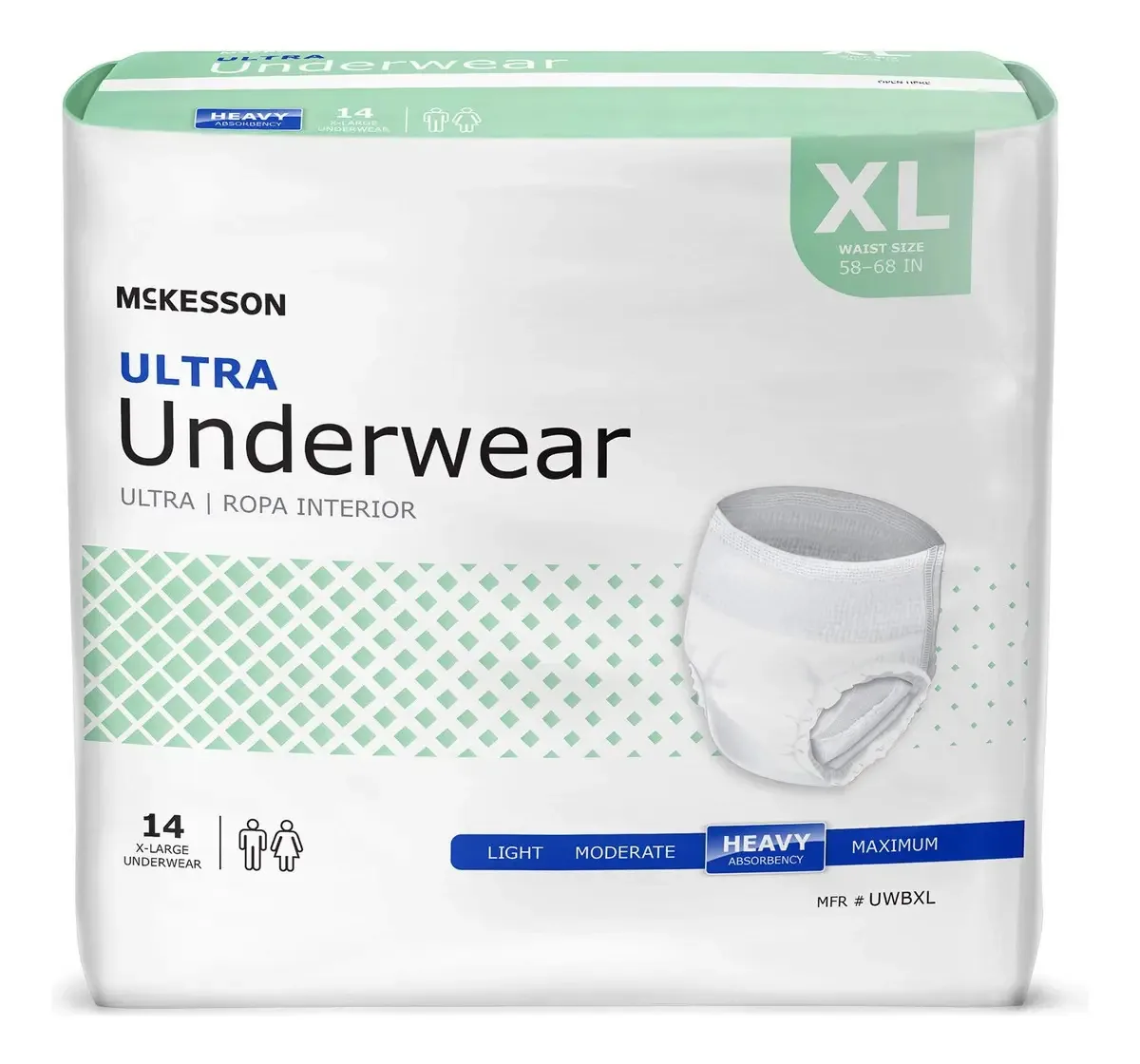Roupa Íntima Mckesson Ultra Incontinence Heavy Absorb Xl 56u