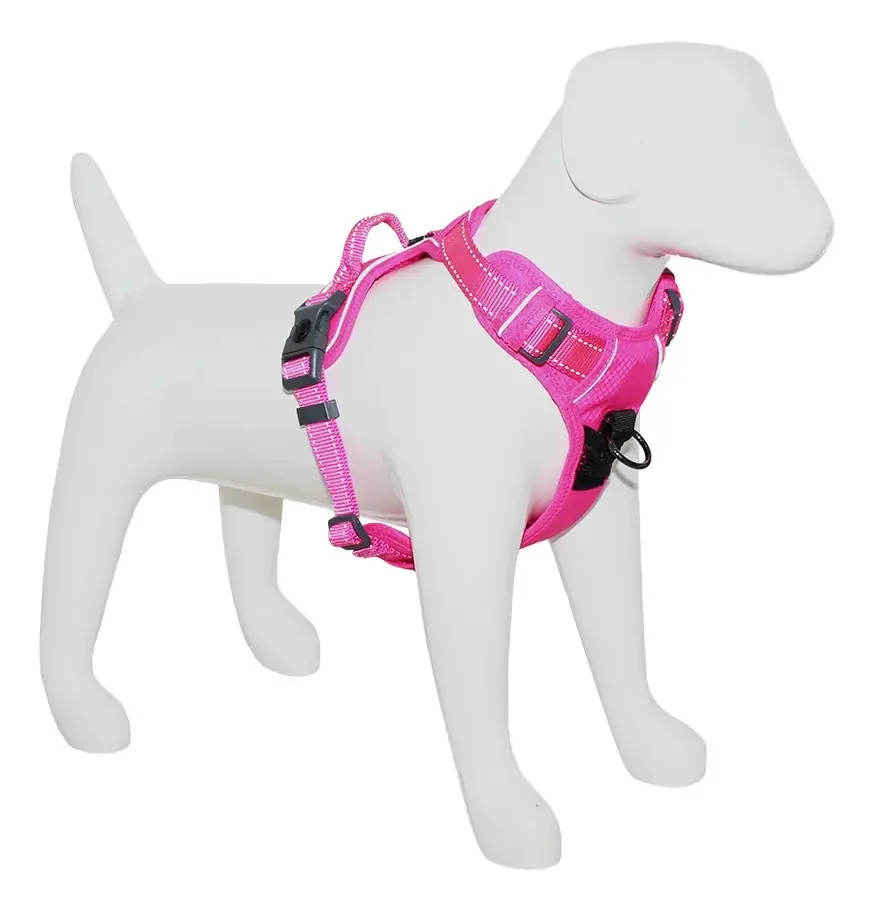 Arnês esportivo Mascan M Fuchsia Color Control para cães