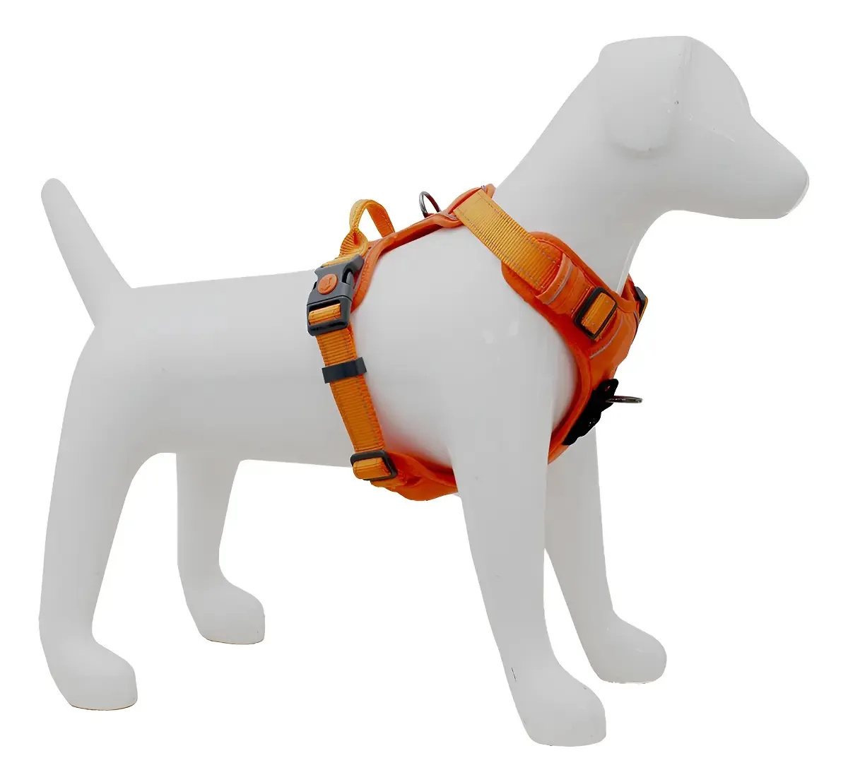 Arnês esportivo Mascan L Orange Color Control para cães