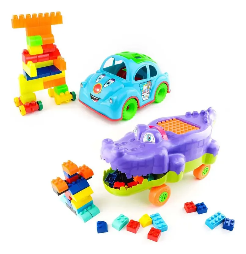 Jogo e desenvolvimento: Block Car + Armed Crocodile