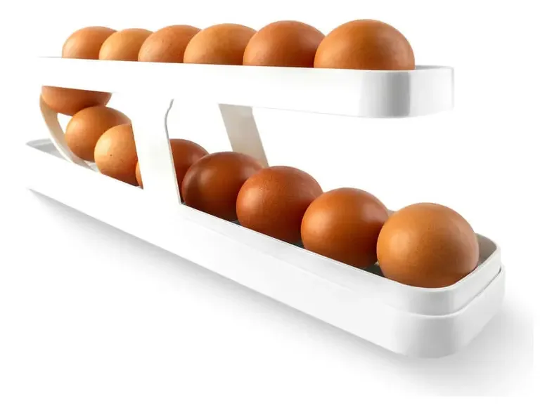Distribuidor e organizador de ovos de plástico, porta-ovos