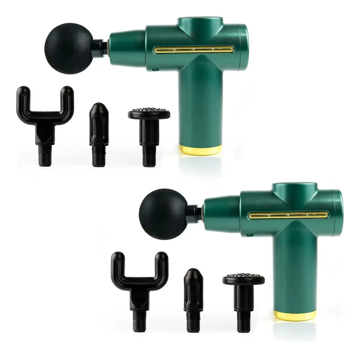 Massageadores de percussão verdes portáteis de 6 velocidades