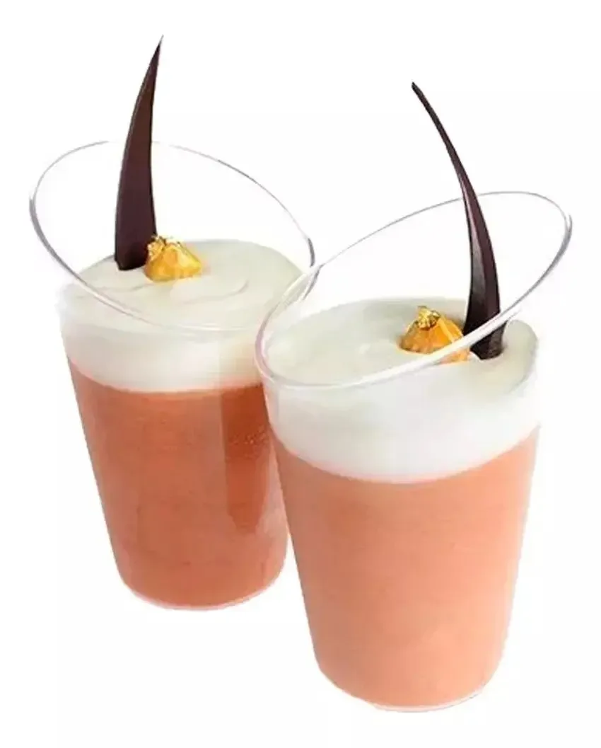 Conjunto de 20 copos de acrílico, sobremesas, copos de plástico, copos de sobremesa, copos de sobremesa, bolsa de sobremesa, copos de doces, copos de doces, 60 ml, pasteleriacl
