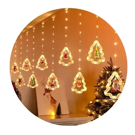 Luzes de cachoeira Luzes de cachoeira de Natal Guirlandas de cachoeira de Natal Luzes de guirlanda Luzes de Natal Luzes de cachoeira Luzes de Natal Luzes de Natal Anéis Bolas 3 m Árvore Pastelérica...