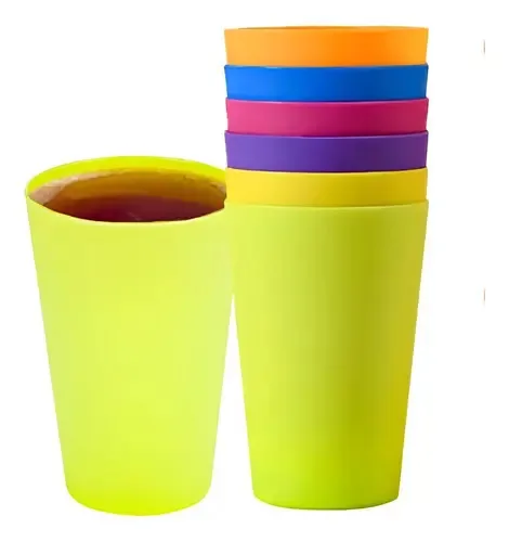 Conjunto de copos X6: copos de plástico, copos de festa reutilizáveis, copos de plástico, copos de plástico, copos de plástico, copos de confeiteiro