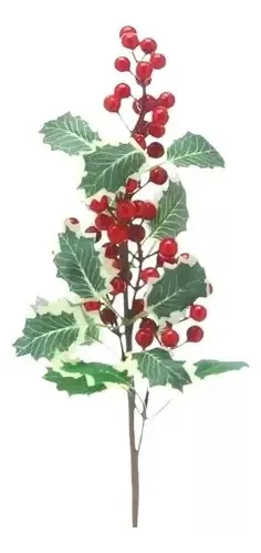 Enfeites de galhos de Natal, árvore de Natal decorativa, frutas vermelhas, enfeites de Natal, flores de Natal, enfeites de confeitaria