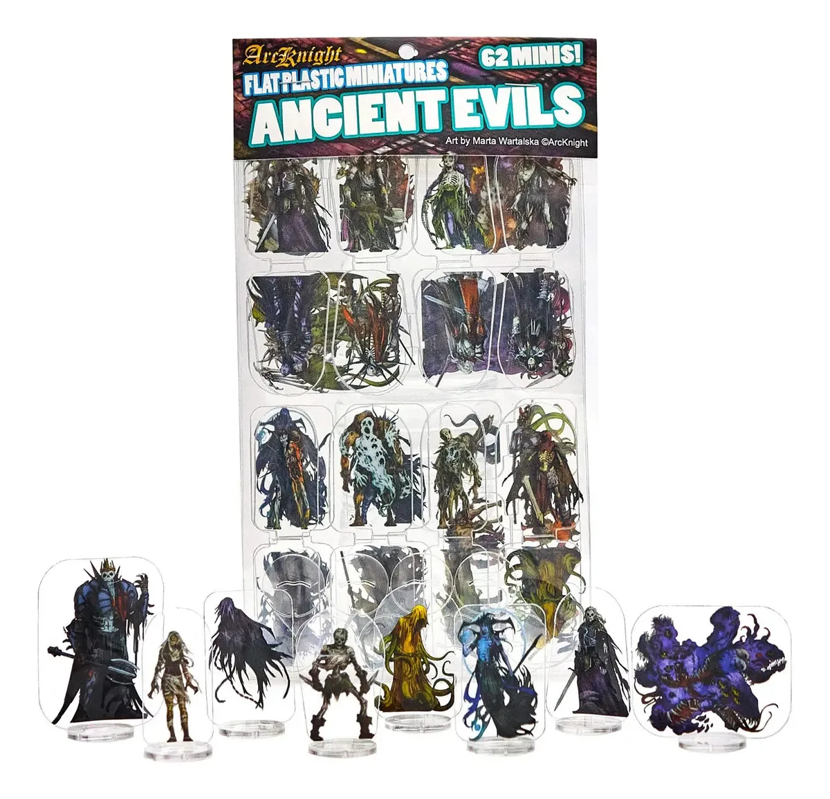 Arcknight - Miniaturas planas de plástico: males antigos