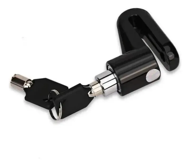 Trava Disco GP Tech ZX7117 Aço Carbono Preto Anti Furto para Motos