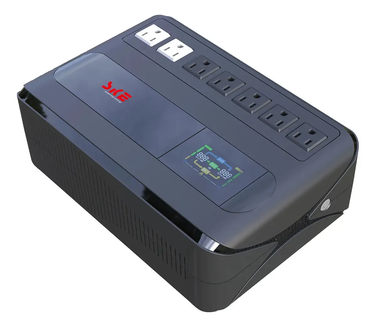LCD preto Ups Ske Intelligent No Break Gf1000 1000va/600w
