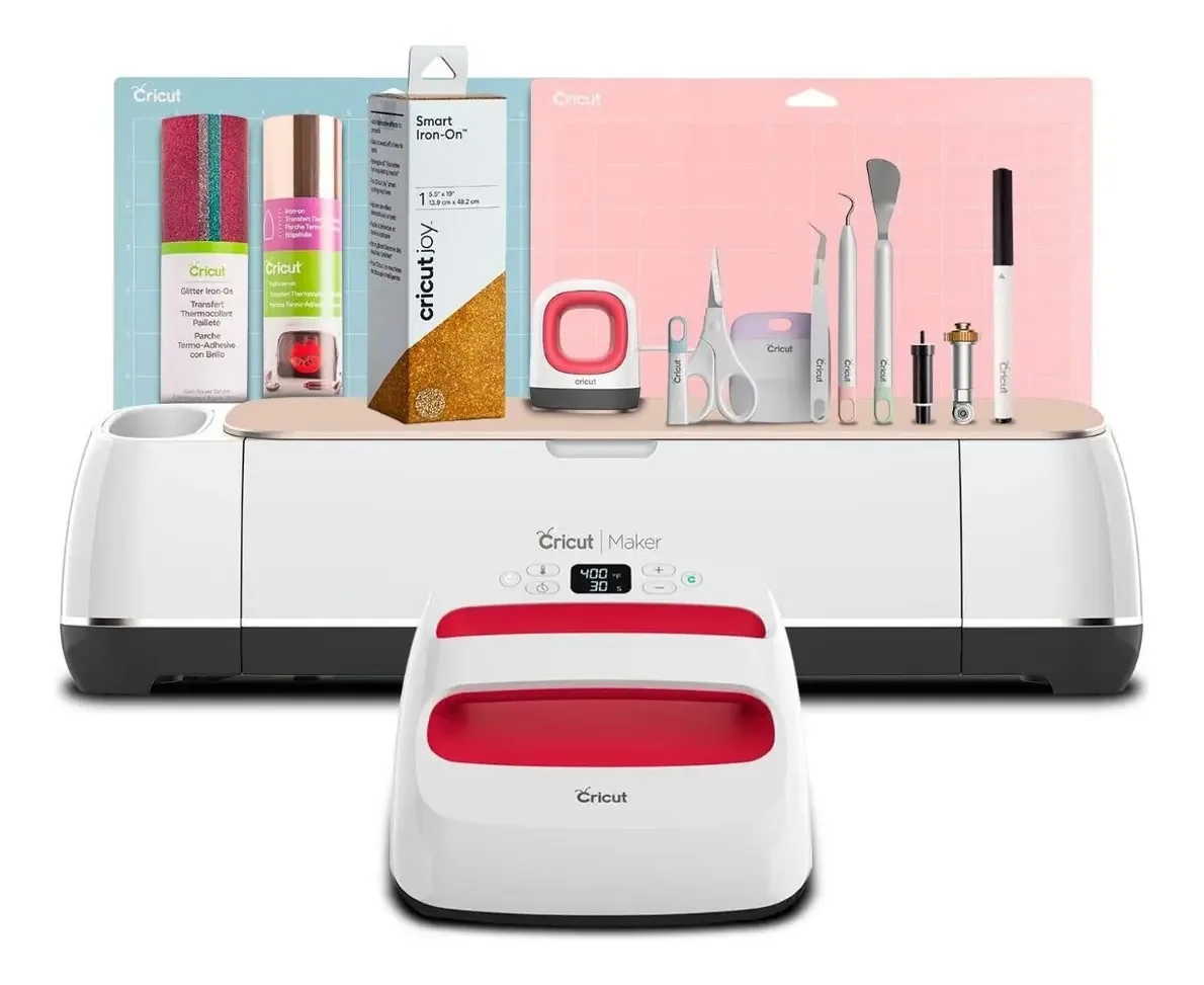 Plotter de corte Cricut Maker + Consumibles do 30cm champanhe