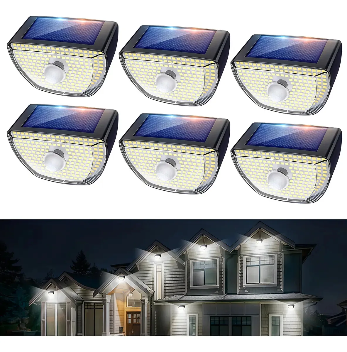 Luzes solares externas Ootday, 200 luzes LED solares