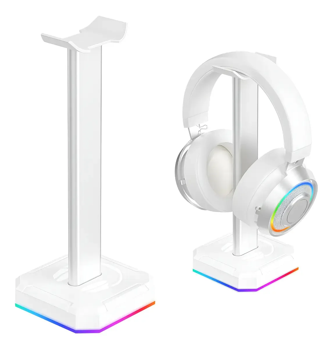 Suporte para Fone de Ouvido TuparGo T&G 2 com RGB, Branco