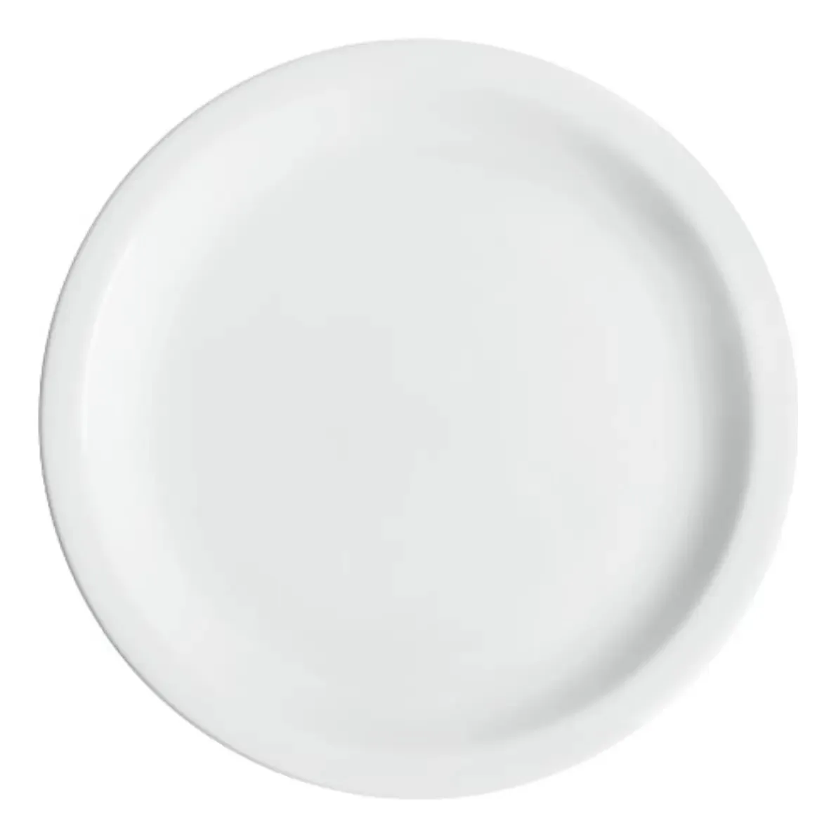 Prato plano de 12 cm, 25 cm, gastronomia, porcelana, Germer Iguazu, Branco, Iguaçu