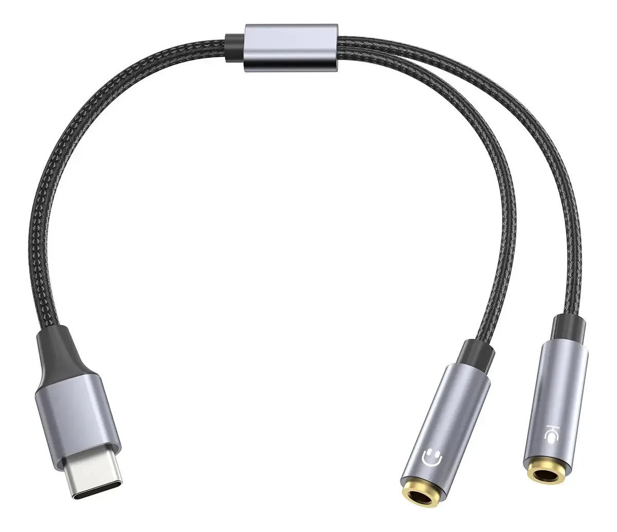 Adaptadores de microfone USB-C de 3,5 mm/e adaptadores de microfone macho de 3,5 mm para fêmea de 3,5 mm para um som nítido