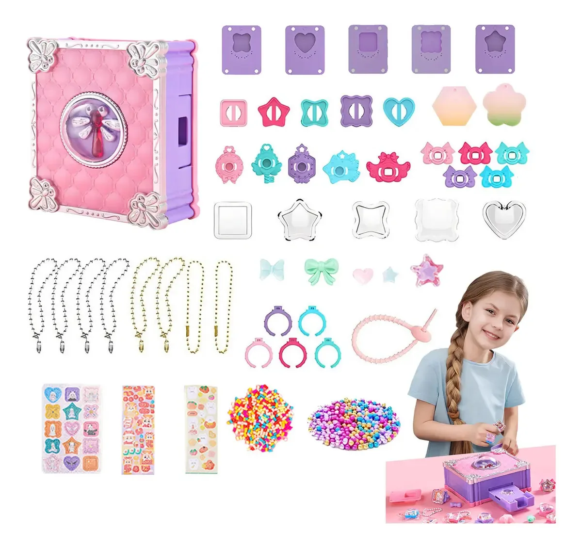 Kits de joias e brinquedos para meninas