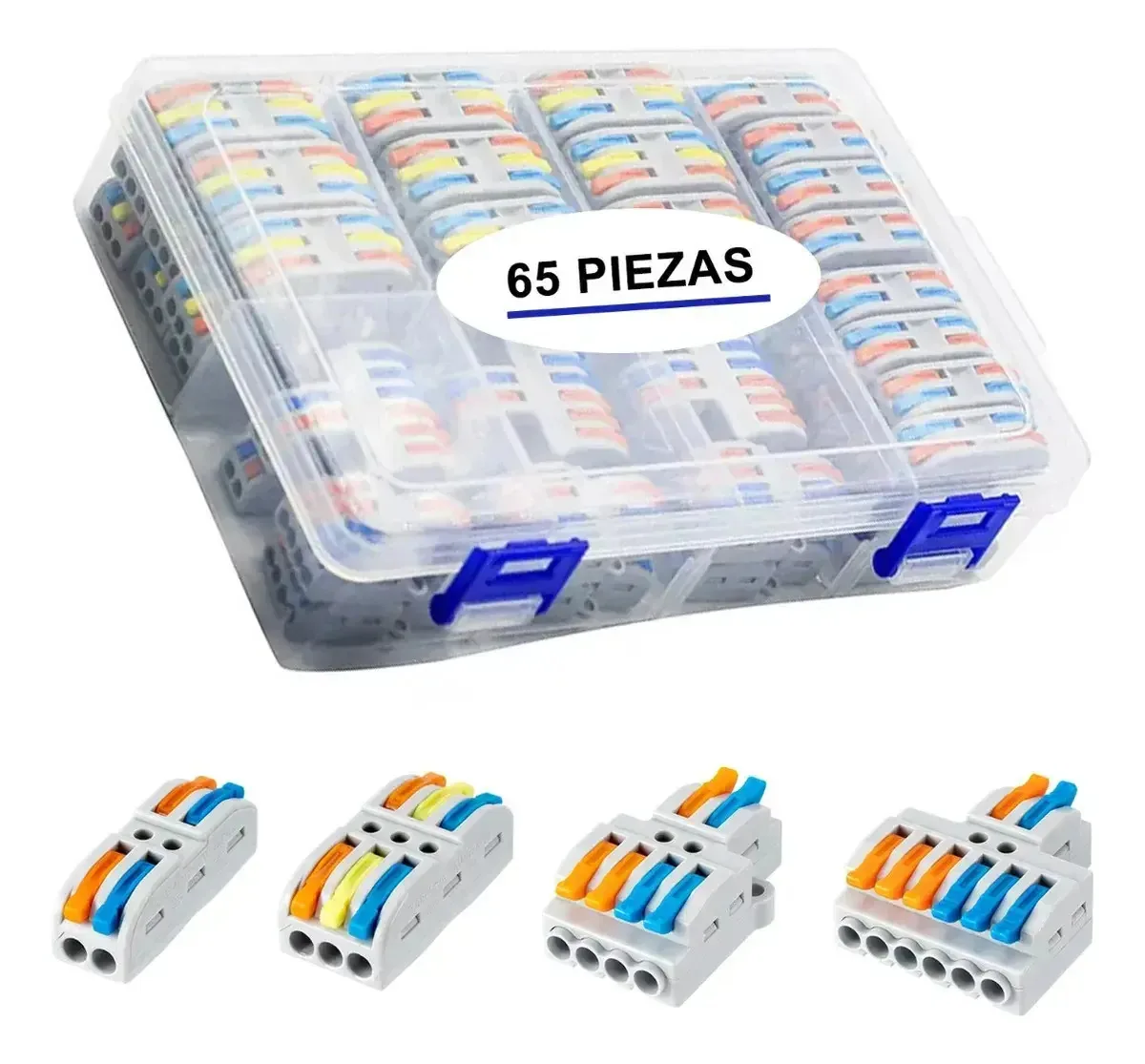 65 conectores de cabo compactos