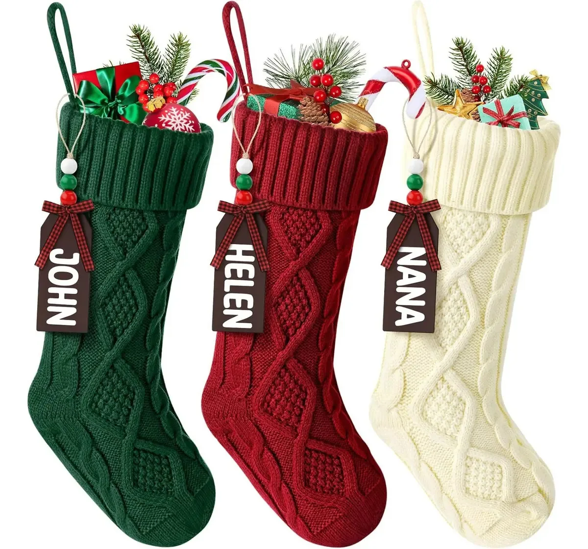 3 botas de Natal para decoração de Natal, cor: 4 peças de boneco de neve