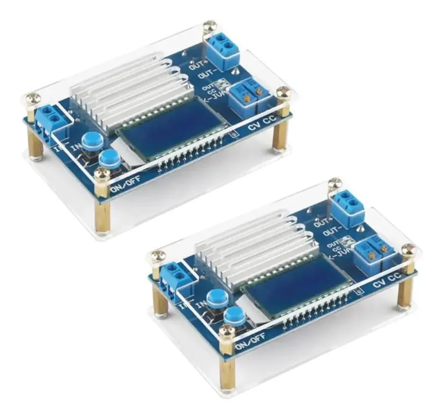 Conversor DC ZK-JVA-12Kx 12 Kx Buck 5,3 V-32 V a 1,2 V-32 V, 12 A, módulo de reforço, tensão e corrente constantes, fonte de alimentação com display LCD digital