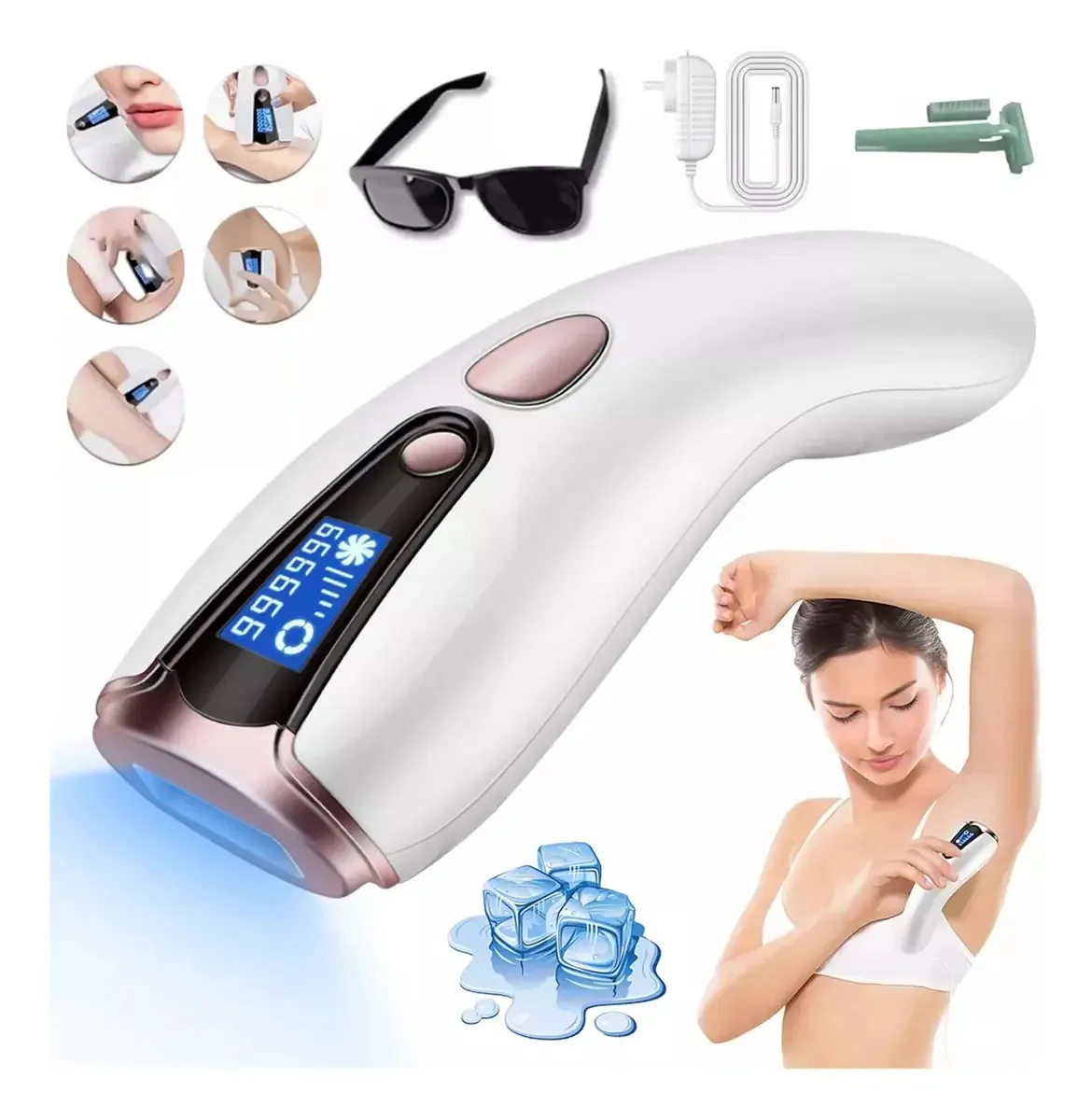 Equipamento profissional para depilação permanente Ipl Gubia 999999 Pulses Professional Epilator