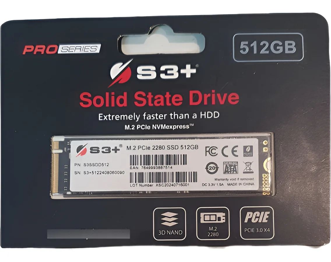 Ssd Proseries S3+ 256gb Cor Vermelho