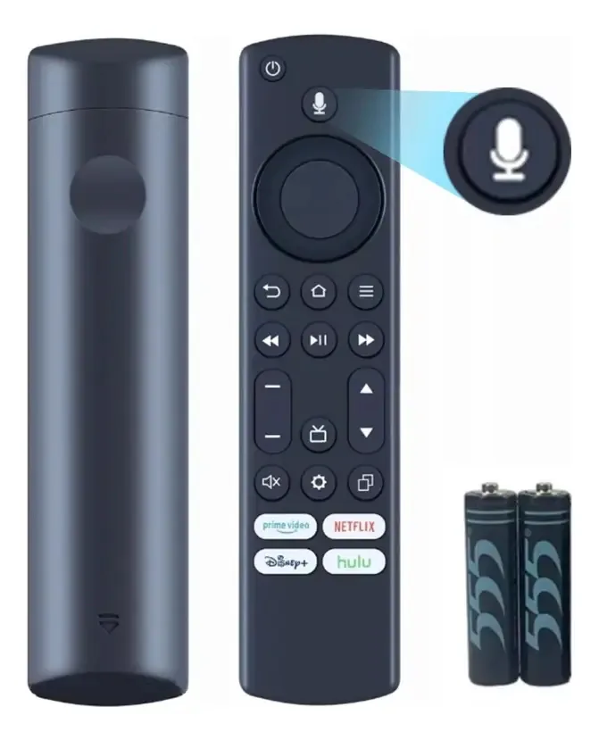 Comando de voz e bateria do controle remoto Amazon Fire TV Stick 4k