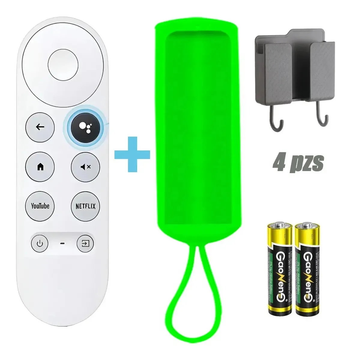 Controle remoto Kopira G9n9n Voice Air para Google Chromecast 4k cor branca, controle remoto para Google TV Chromecast Hd 4k Streaming Stick, voz