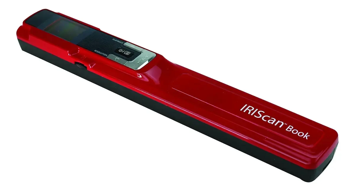 Iriscan - Scanner de documentos portátil de 3 cores, vermelho