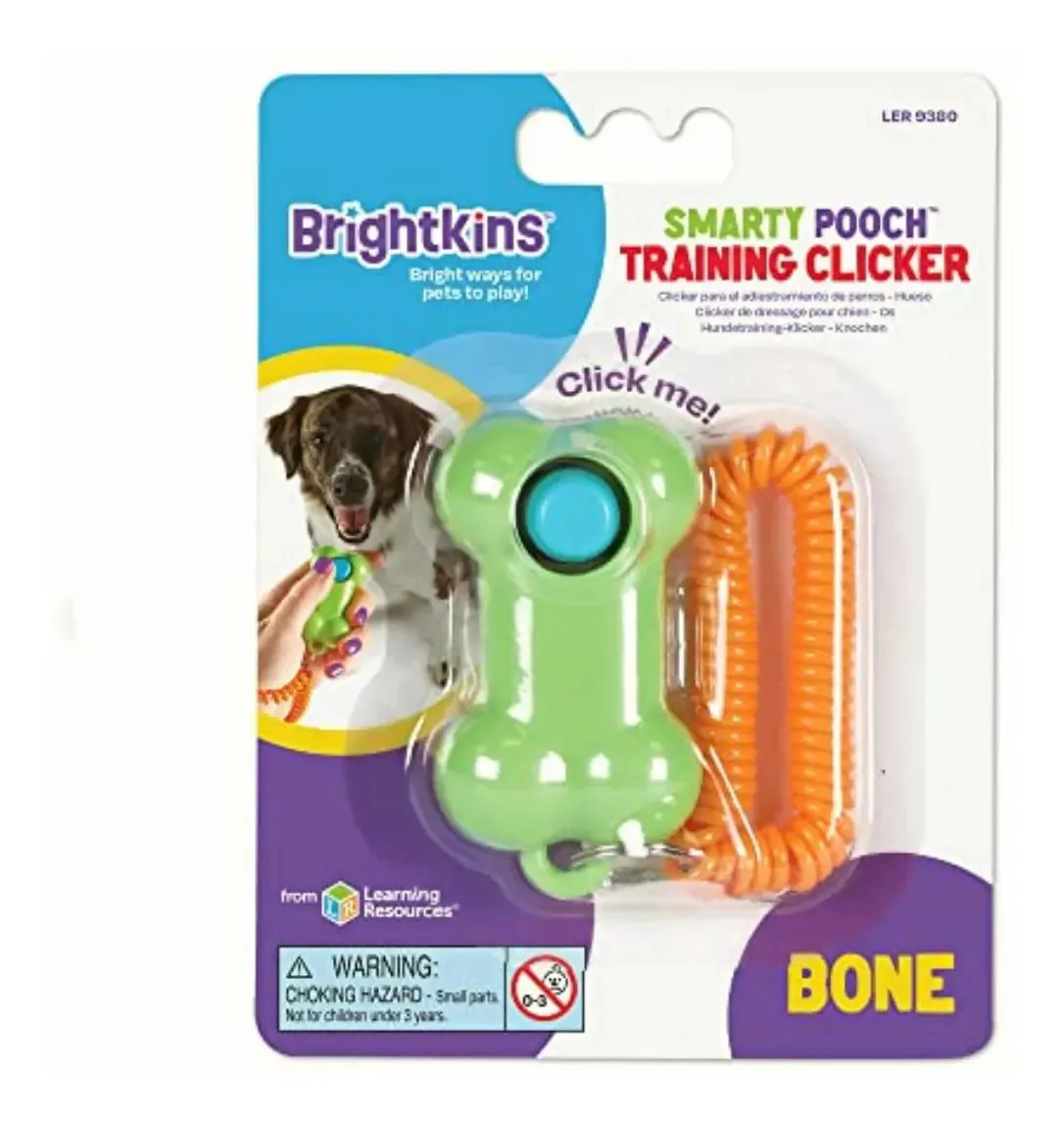 Brightkins Smarty Pooch Bone Training Clicker For