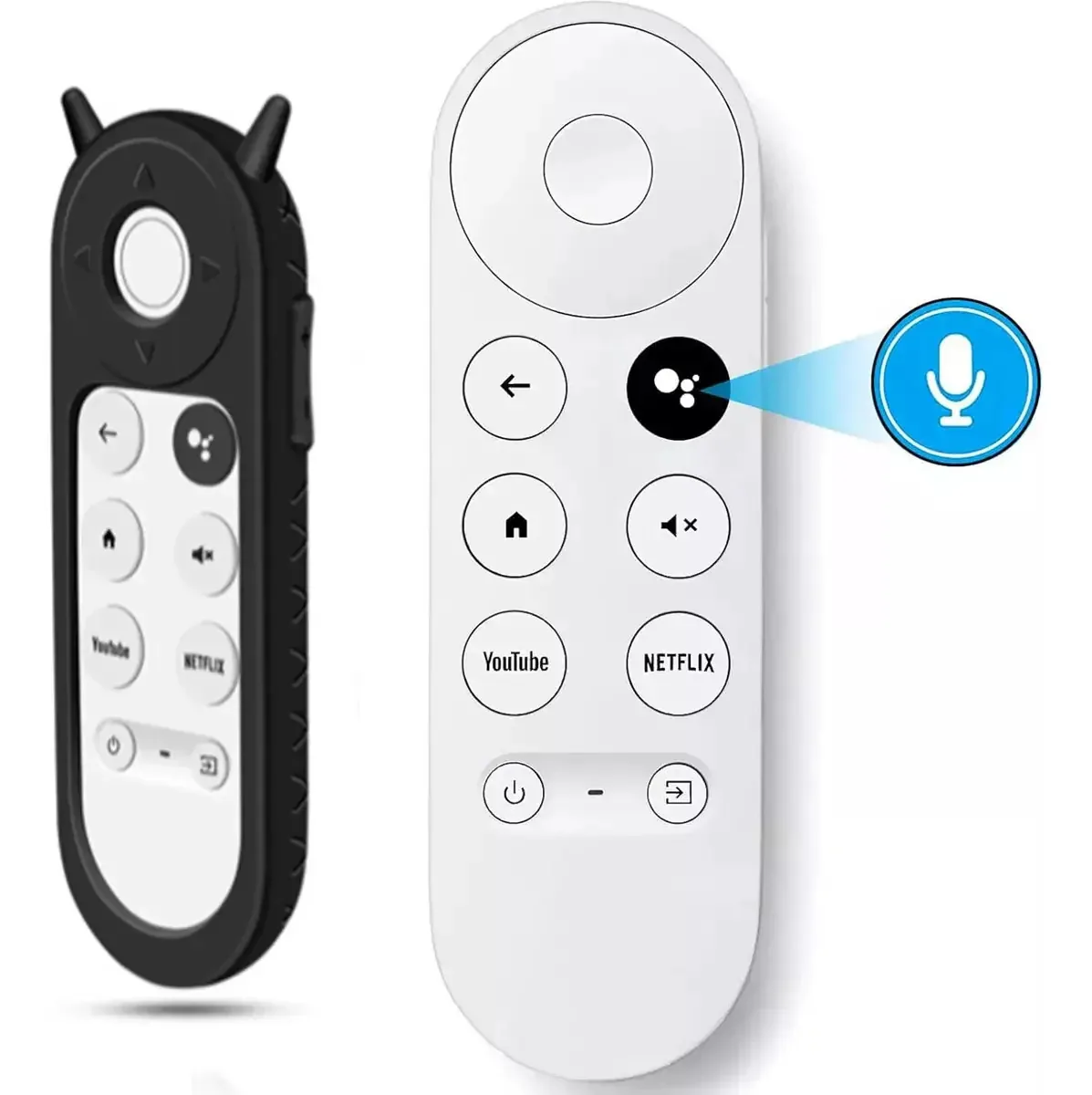 Controle remoto por voz para Google Chromecast 4k Snow/HD TV, compatível com G9n9n, GA01920-us, GA01923-US, GA01919-US, GA02463-us, GA01409-US, GA02464-US