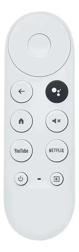 Controle remoto G9n9n Voice Air para Google Chromecast 4k branco