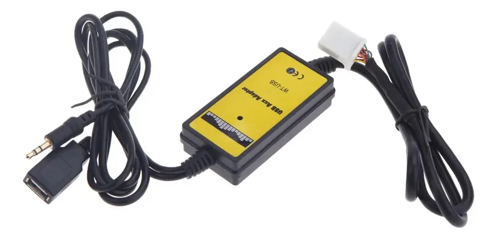 Wotao Carregadores De Carro, Adaptador Usb Auxiliar Mp3 Reprodutor Rádio Interface Para Camry/corolla/matrix 2 * 6 Pinos