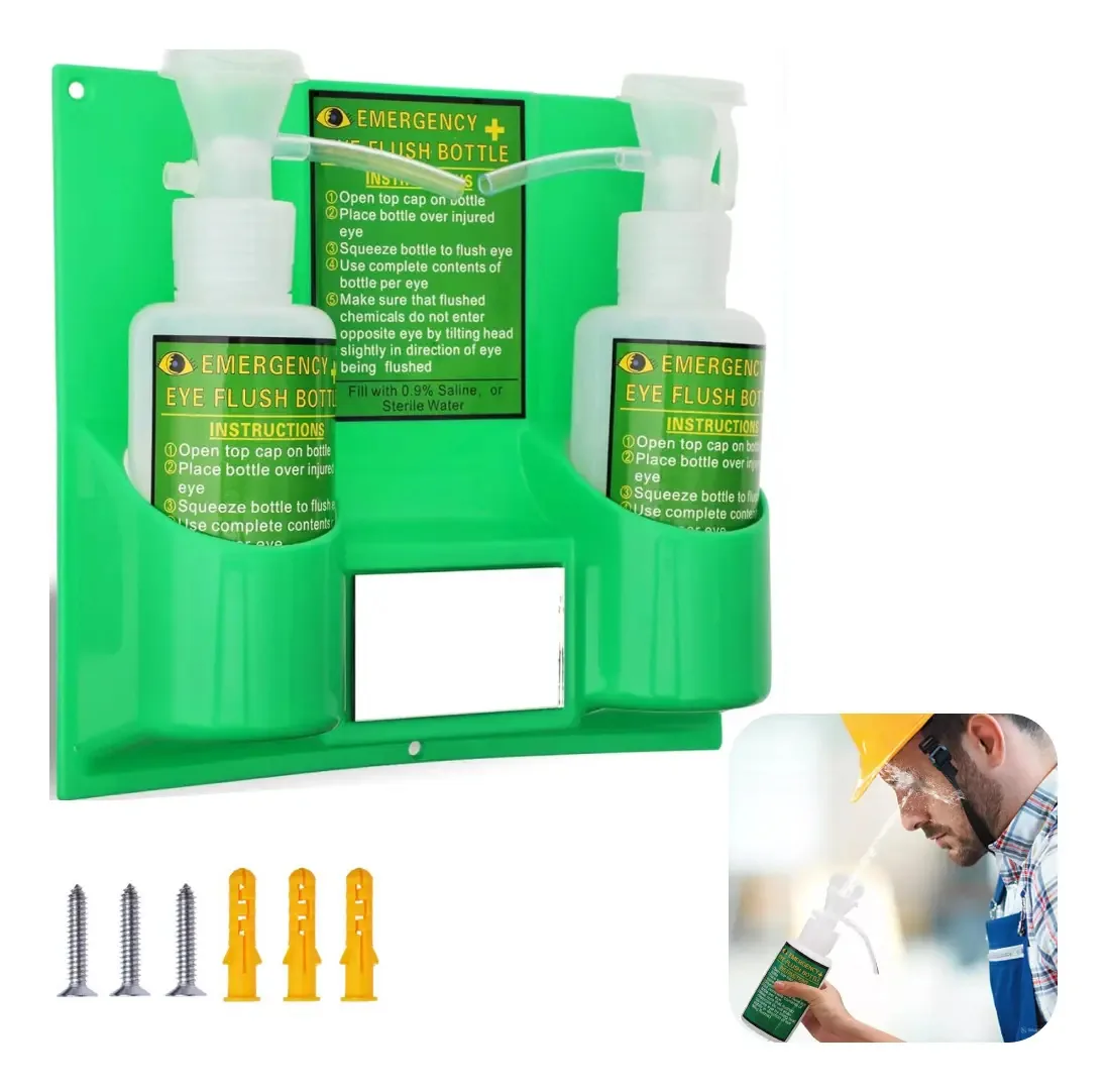 Kit portátil de primeiros socorros de emergência para lavagem de olhos