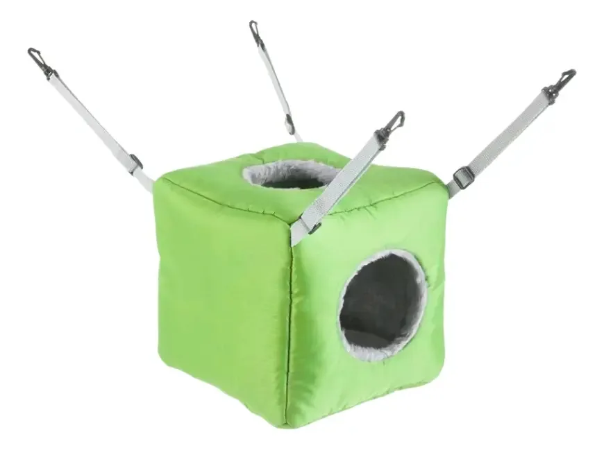 Cama cúbica suspensa para pequenos animais de estimação 20x20x20cm