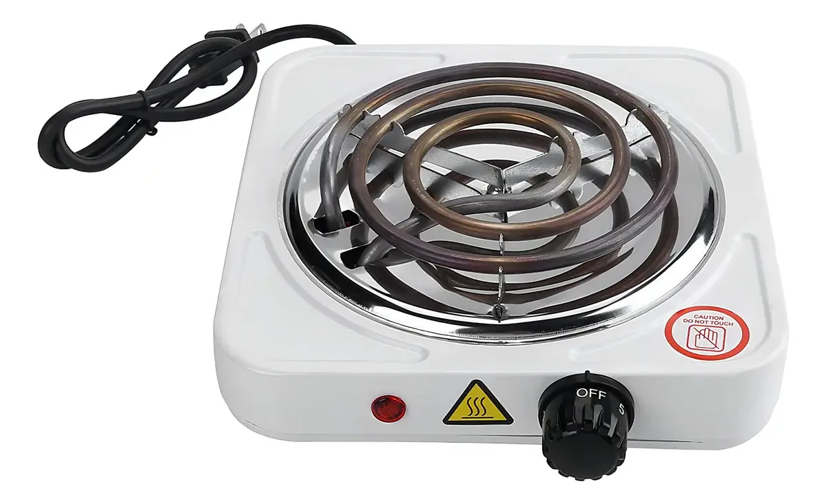 Placa de aquecimento elétrica portátil única 500w-1500w
