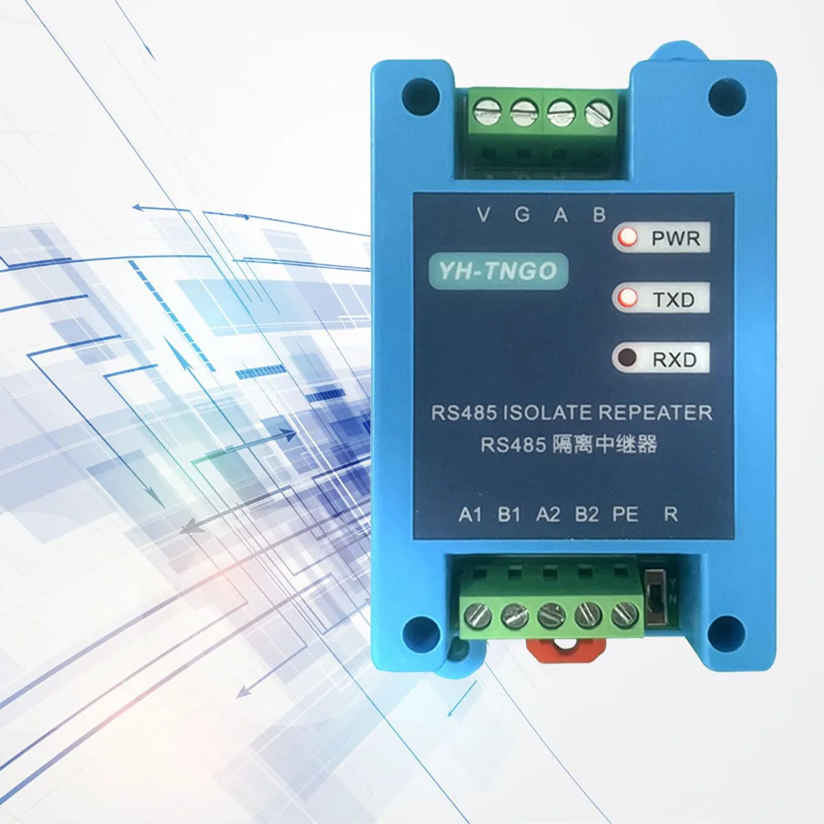Repetidores de Sinais RS485 Amplificadores Protetor Contra Sobretensão, Isolador, Extensor de Distância DC9-36V