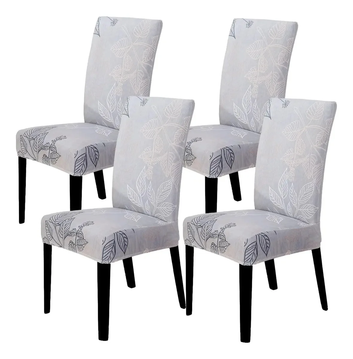 Conjunto de 4 capas para cadeiras de jantar, capas elásticas P