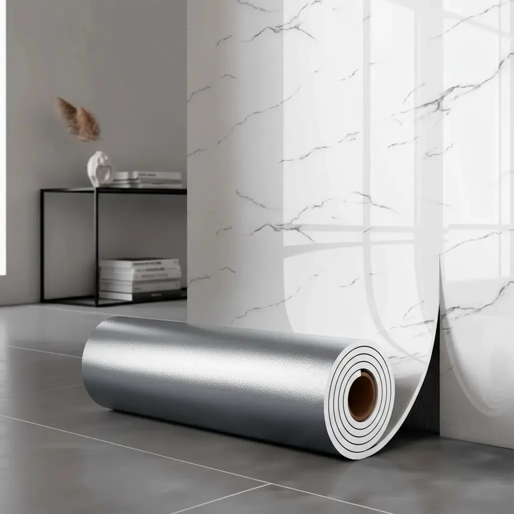 Painéis de adesivos decorativos de PVC brilhante de 60 cm x 5 m, cor branca, listras de limão