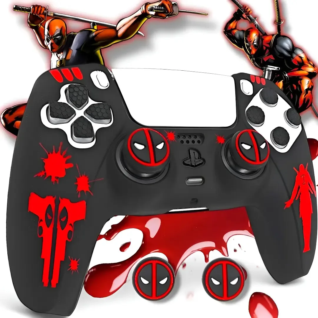 Capa protetora de controle para Playstation 5 Deadpool Play 5