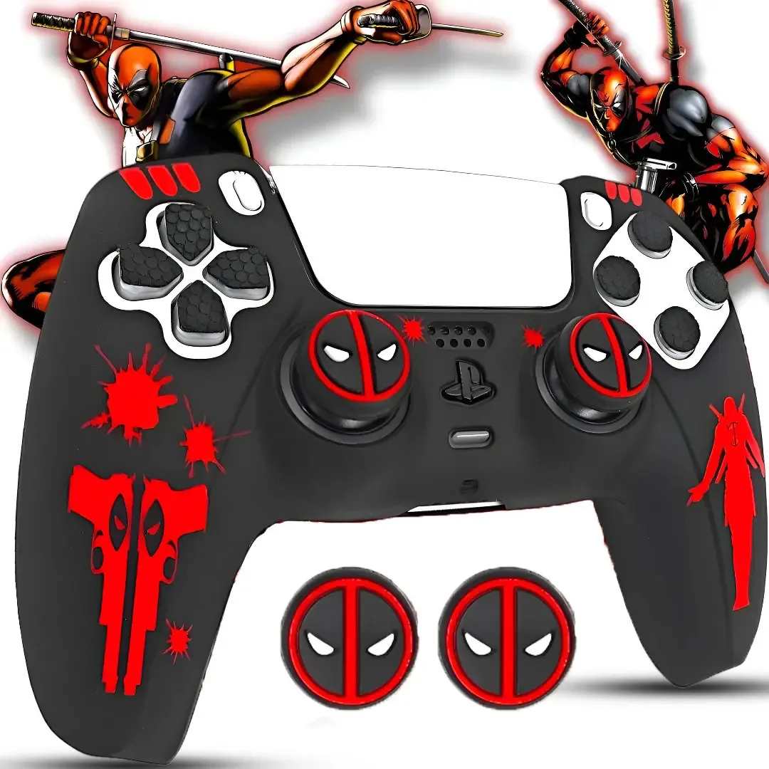 Capa protetora de controle para Playstation 5 Deadpool Play 5