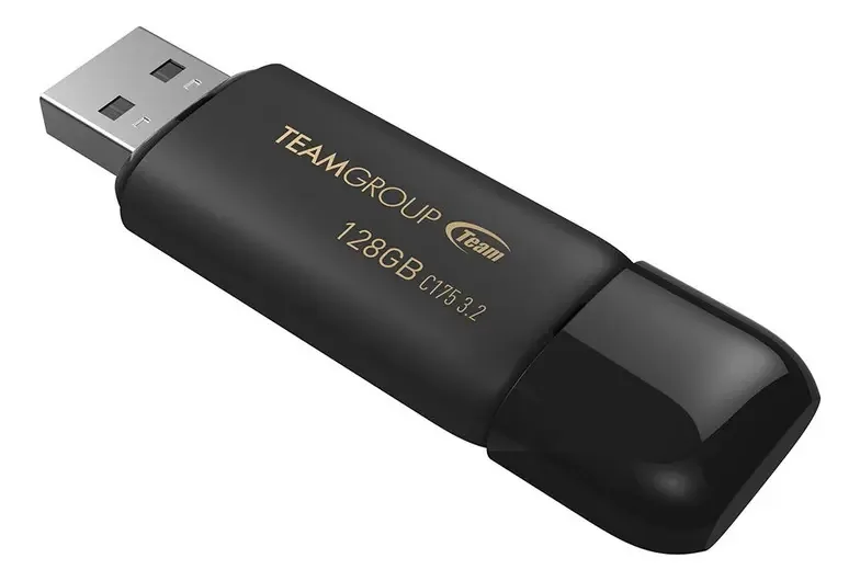 Pen Drive Team Group 128gb C175 Usb 3.2 100mbs Tc1753128gb01 Cor Preto