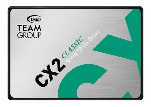 SSD Team Group Cx2 Ssd 2.5 Sata Nand de 256 GB, cor preta
