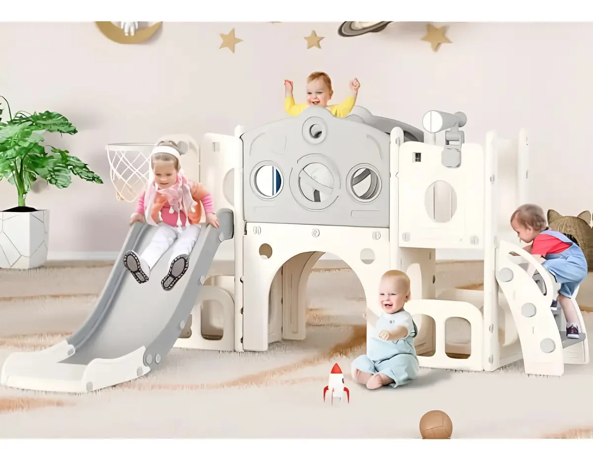 Jogo de slides para crianças Babytronic Whitegrey